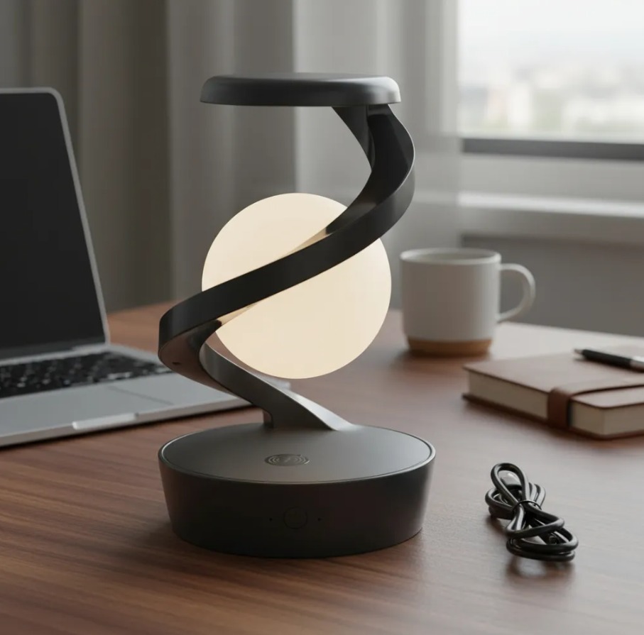 Lámpara Giratoria con Cargador Inalámbri